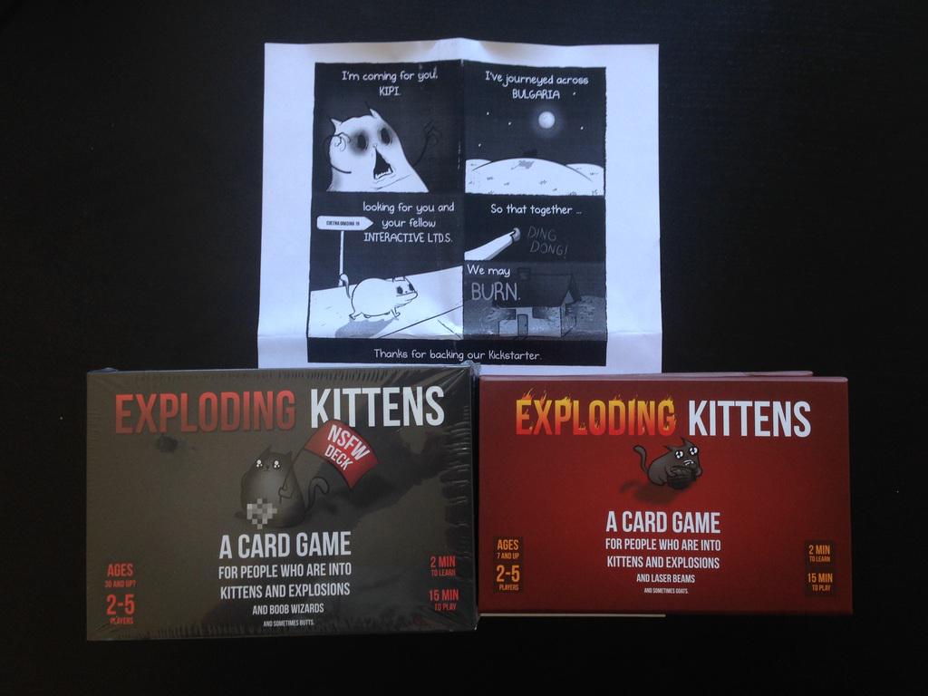 kipiinteractive's tweet photo. #ExploadingKittens has arrived! We're hyped!  #NSFW http://t.co/DZ5Im3O2xs