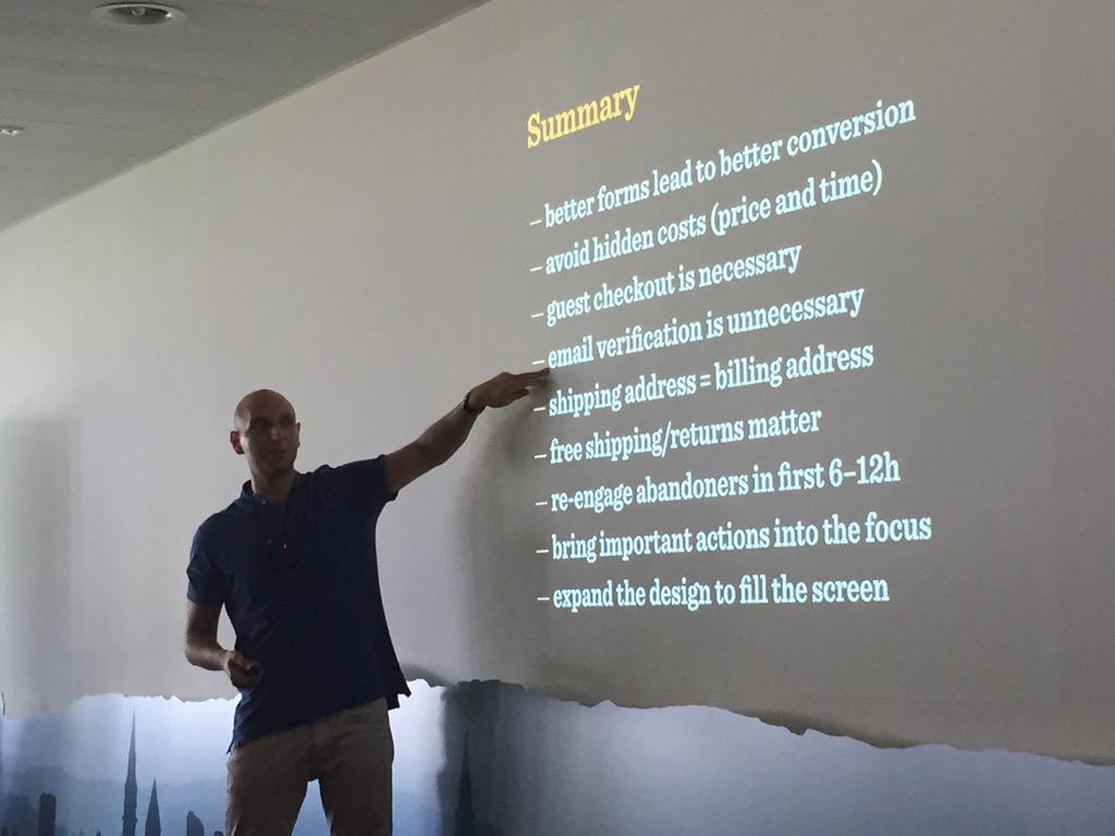 llovecode's tweet photo. Vitaly Friedman about his e-commerce experiance @frontendconfch http://t.co/nflV3oBjGL