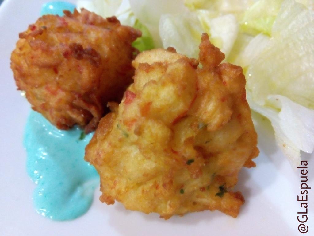 Un capricho para el paladar... ¡Buñuelos de marisco! #GastrobarLaEspuela
