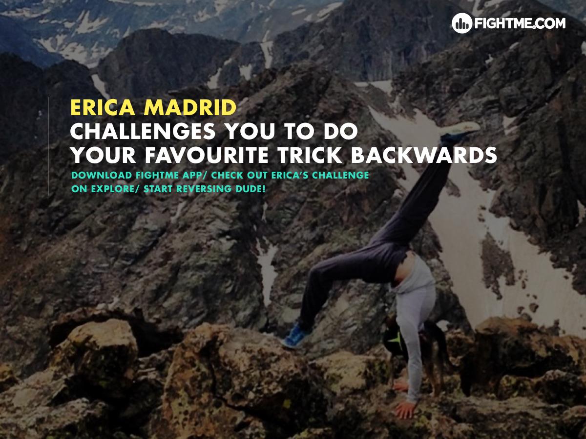 FightMeApp's tweet image. Join @Erica_N_Madrid ’s new challenge &amp;amp; start reversing! 
bnc.lt/EricaMadrid
#parkour #fitnessmotivation
