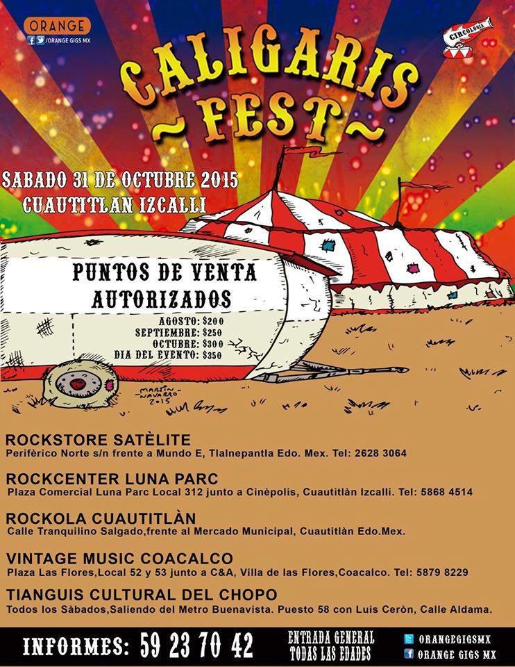 NorteRockFest's tweet photo. Aquí les dejamos los puntos de venta para los eventos con @dldmexico y @LOSCALIGARIS http://t.co/va14COG2SS