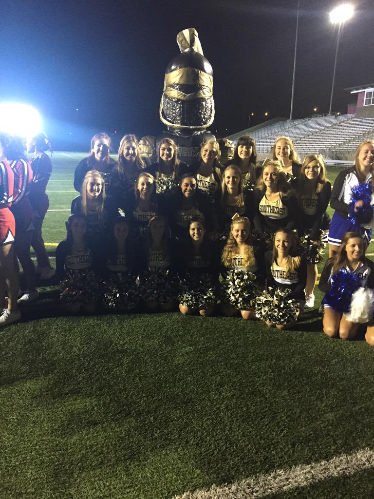 lsecheer's tweet photo. Up before the sun to support the Knights on @1011_News! http://t.co/jlROUE2Kai