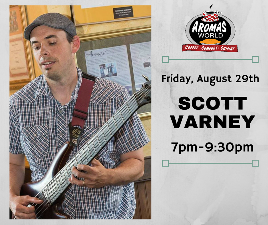This Friday night at Aromas in #NewportNews we have #LocalArtist <a href="/ScottVMusic/">Scott Varney Music</a> playing live starting at 7pm!