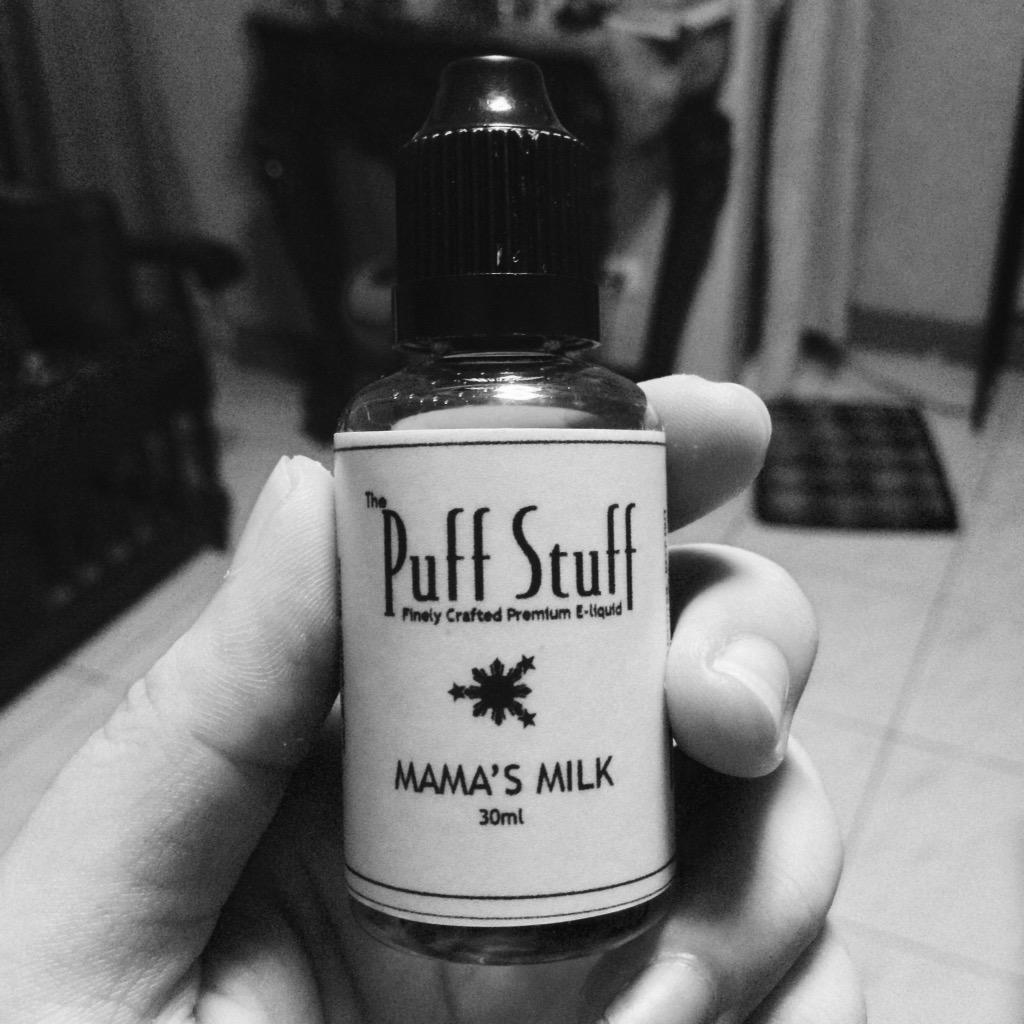 zildbetinez's tweet photo. Sippin on one of my new juices. #vapeon #mamasmilk #puffstuff #handcheck http://t.co/hvQJ8LIKnW