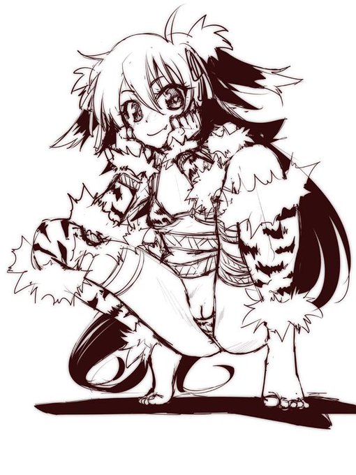 クサイ子を塗ってくよー
まずは前描いた絵をクリンナップ 