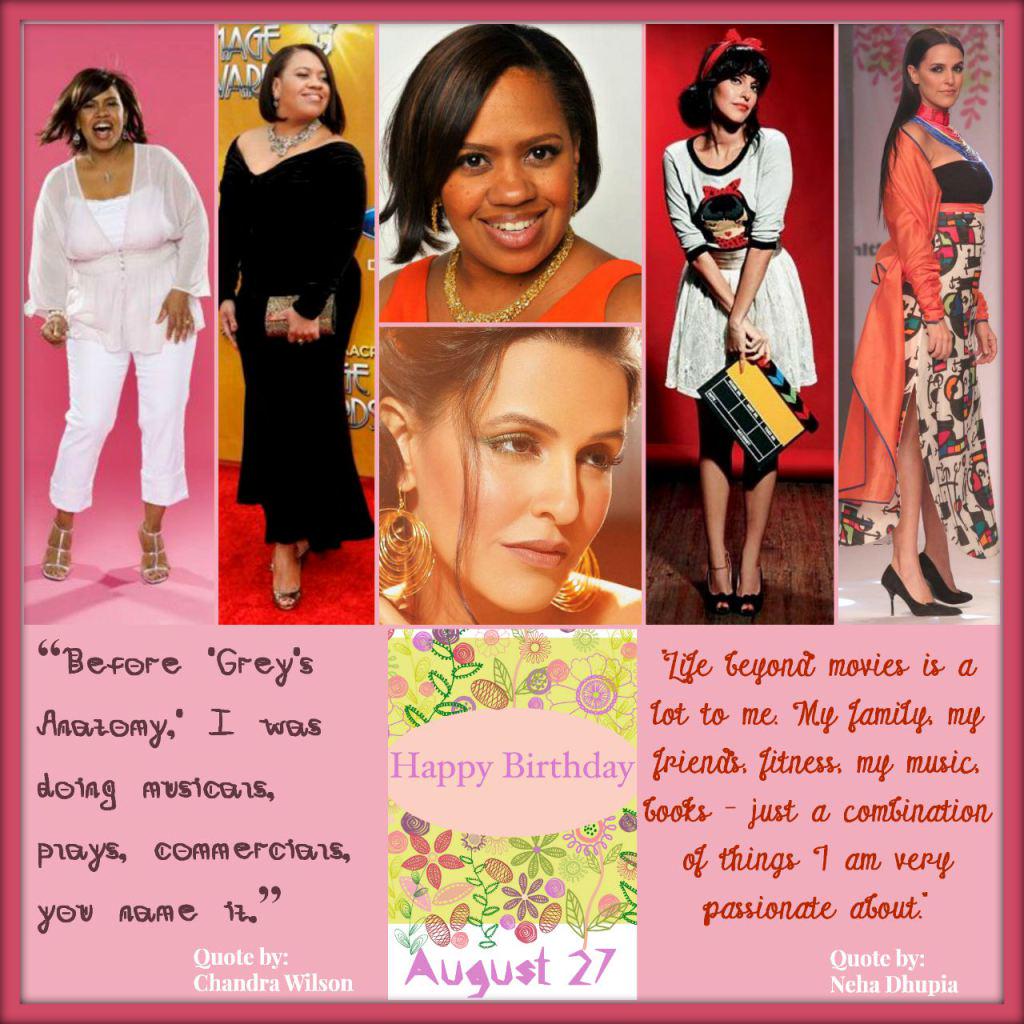 Happy Birthday Chandra Wilson & Neha Dhupia Aug 27 Event  