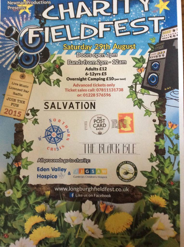 Charity Fieldfest on Saturday at Longburgh.