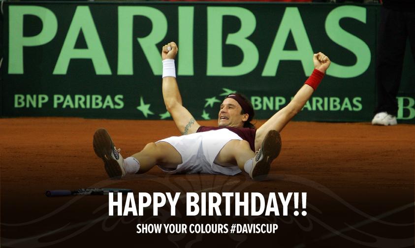 Happy Birthday to champion Carlos Moya! Carlos won 2 points in Spain\s 3-2 win over USA in the 2004 Final! 