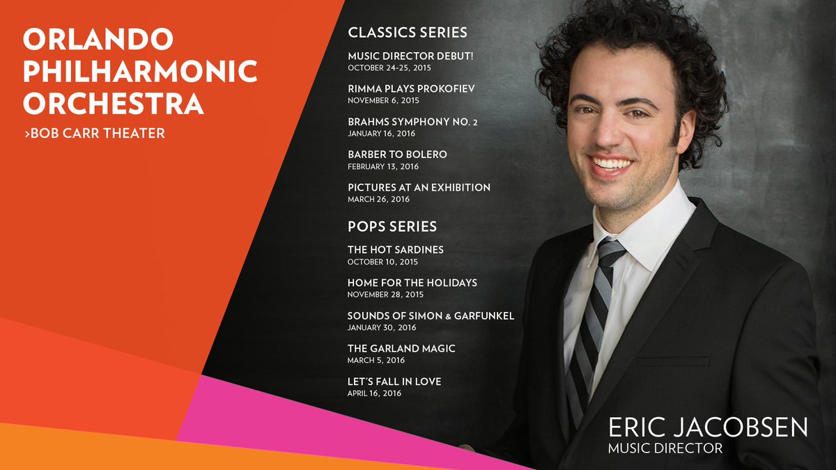The 2015-2016 Season of the <a href="/OrlandoPhilOrch/">Orlando Philharmonic</a> at the <a href="/BobCarrTheater/">Bob Carr Theater</a> goes on sale Sept 1. drphillipscenter.org/shows-and-even…