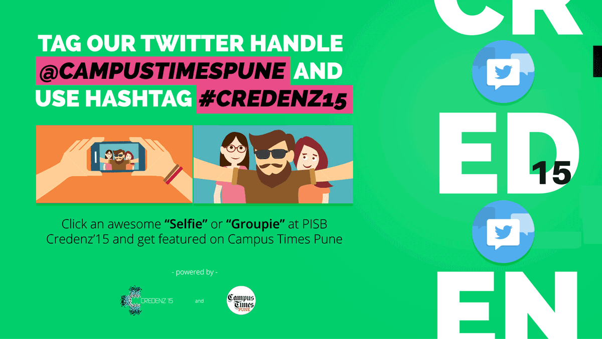 CampusTimesPune's tweet photo. Share your pics from @pisbcredenz with the hashtag #Credenz15 and @CampusTimesPune to get featured on the blog! RT! http://t.co/8pcltZgyrR