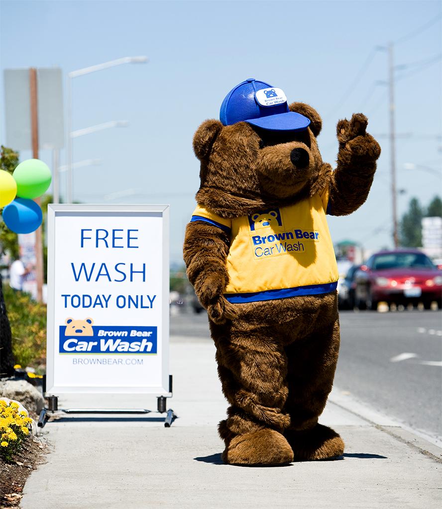 teddy bear car wash