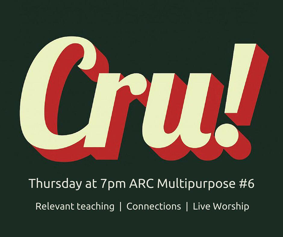 UIcru's tweet photo. Cru is tonight!!!! 7 pm at the ARC. Spread the word.  #finally #welcomeweek http://t.co/MG21Gu6Z1W