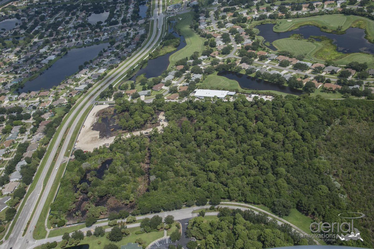 Watercrest_SL's tweet photo. Aerial photos of Market Street Viera construction starting! http://t.co/4lZeHDIF63