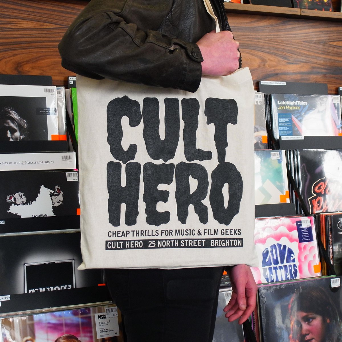 Cult Hero tote bags back in stock £4 each