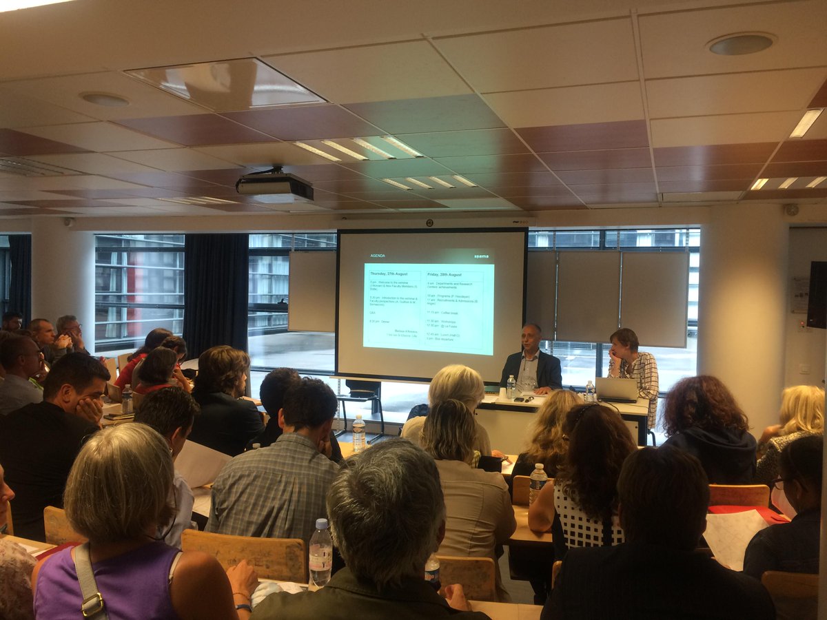 New professors welcomed at <a href="/SKEMA_BS/">SKEMA Business School</a> #Lille campus by the whole faculty and Dean Alice Guilhon #WelcometoSKEMA