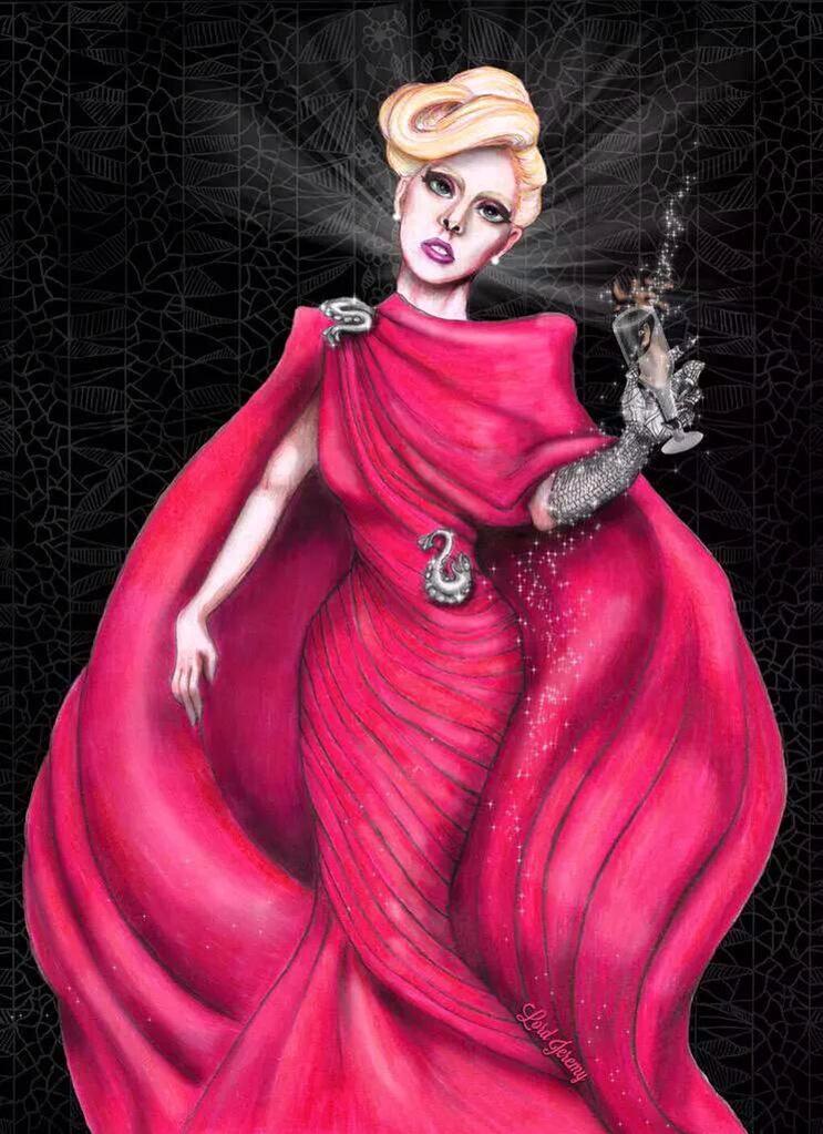 Amazing fan art of Lady Gaga as The Countess. American Horror Story: Hotel  premieres in 40 days! #GagaOnAHS