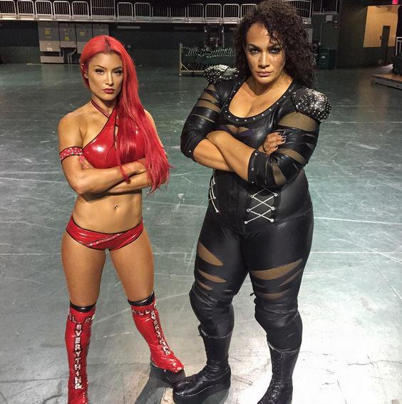 Here's Nia Jax with Eva Marie she's coming to NXT TV. 