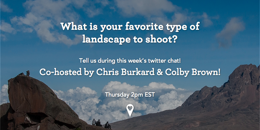 passionpassport's tweet photo. Just 1 hour until our Landscape Photography chat with @chrisburkard @colbybrownphoto! See Qs: http://t.co/1Dpz51fMax http://t.co/8WvMZEQAMf