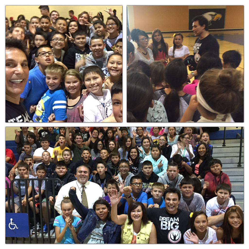 Marc Mero on Twitter "Awesome Day! Ojibwa Indian School in Belcourt