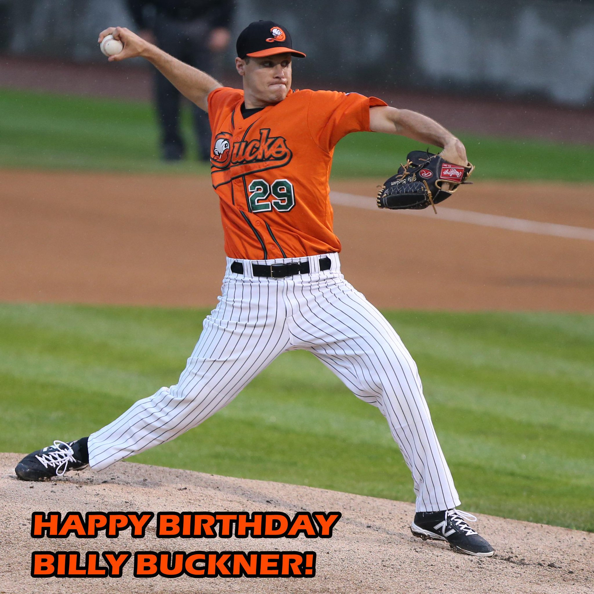 Happy Birthday to Ducks pitcher Billy Buckner! He has an 8-3 record and 73 strikeouts in 69.2 innings with the Flock! 