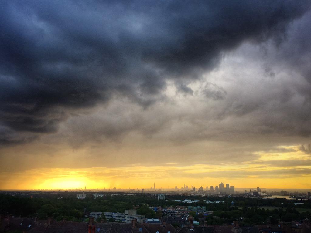 Off to the Tall Ships Festival in Greenwich. That is, When I stop admiring the sky… #clouds #sunset #TallShips2015