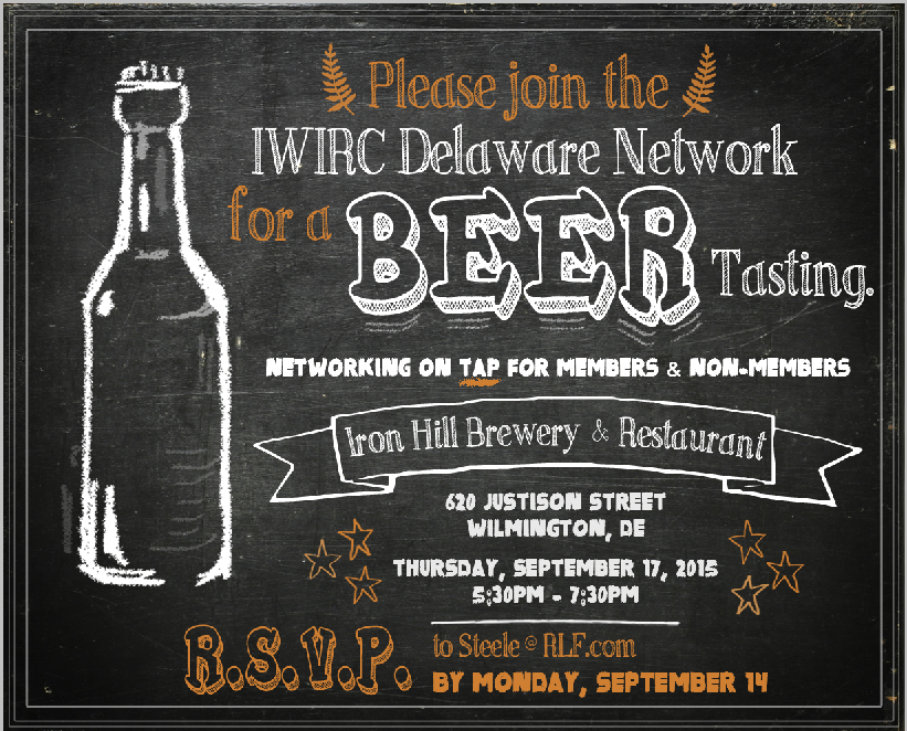 We're excited to announce our upcoming networking event, a beer tasting! See the attached flyer for details.#Delaware