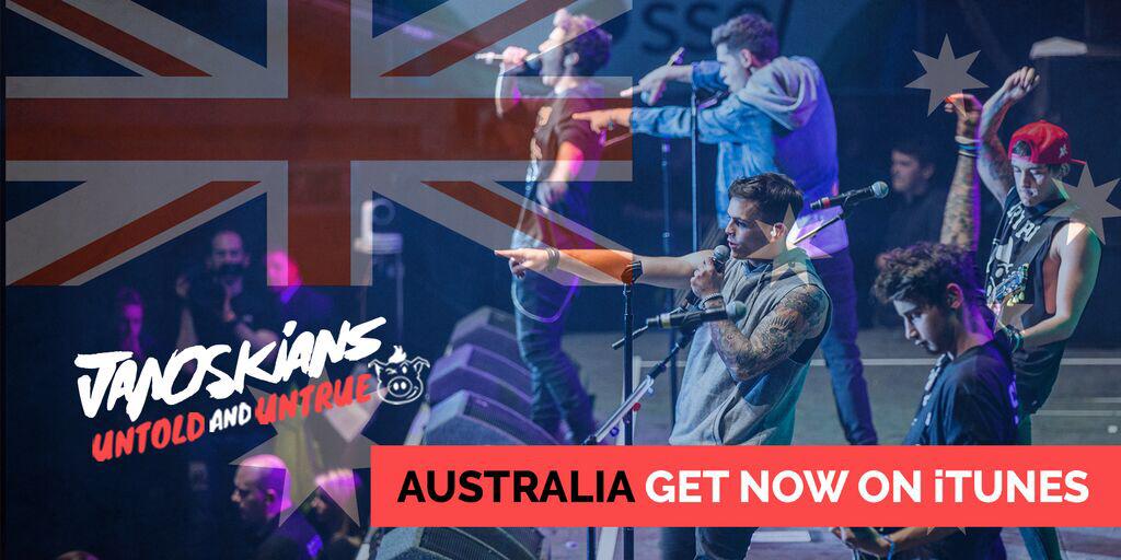 AUSTRALIA!! #JanoskiansUntoldUntrue OUT NOW @iTunesMovies apple.co/1NDhCfp