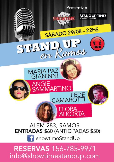 RAMOS MEJÍA!! Sábado 22h #StandUp en <a href="/Brakobar/">BRAKO BAR</a> con <a href="/fedecamarotti/">Fede Camarotti ⭐️⭐️⭐️</a> <a href="/AngieSammartino/">Angie Sammartino</a> <a href="/MariPazGiannini/">Maria Paz Giannini</a> @FloraAlkorta