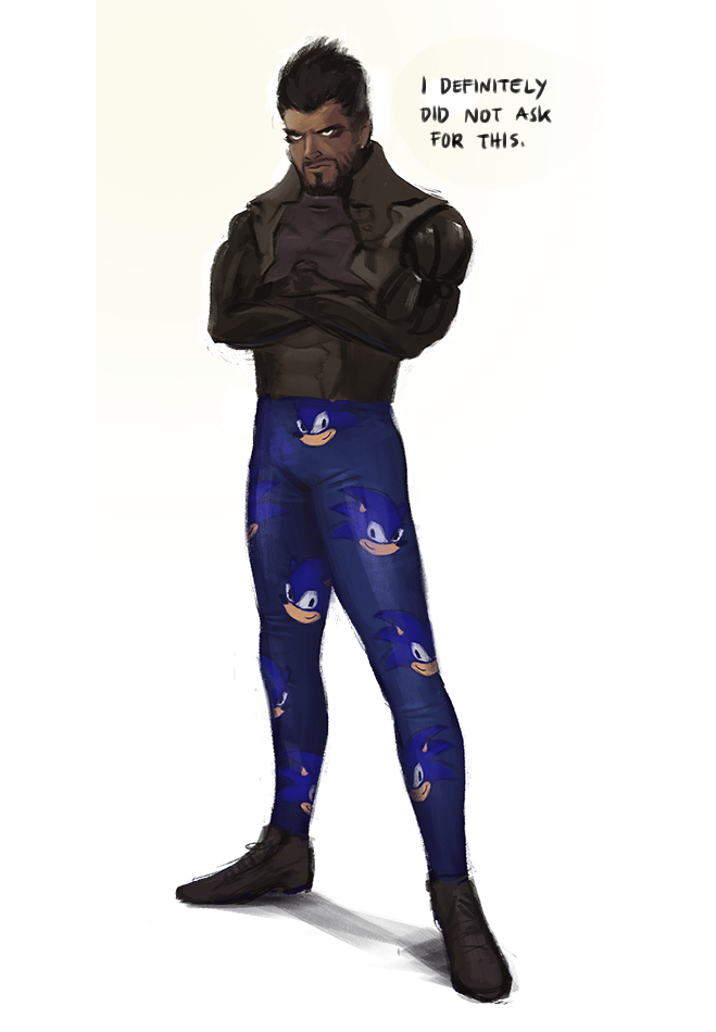 DeusEx's tweet image. Exclusive look at a new augmentation which lets Adam run as fast as @sonic_hedgehog (by @alliamisi) #GottaGoFast