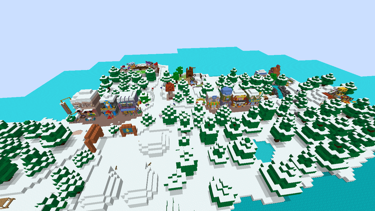 CpDaniell's tweet photo. Penguin Craft the map so far #4 http://t.co/AVXibjuZOp