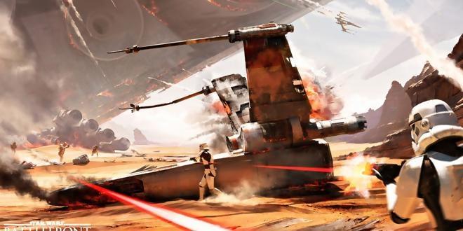 GAME_Barrow's tweet image. Wow look at this screen shot from The Battle Of Jakku looks amazing #Battlefront