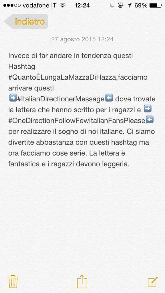 xniallhug1's tweet photo. @claudiaevb ti prego ci aiuti? Uno.
#ItalianDirectionerMessage
#OneDirectionFollowFewItalianFansPlease http://t.co/KQfqscsoWs