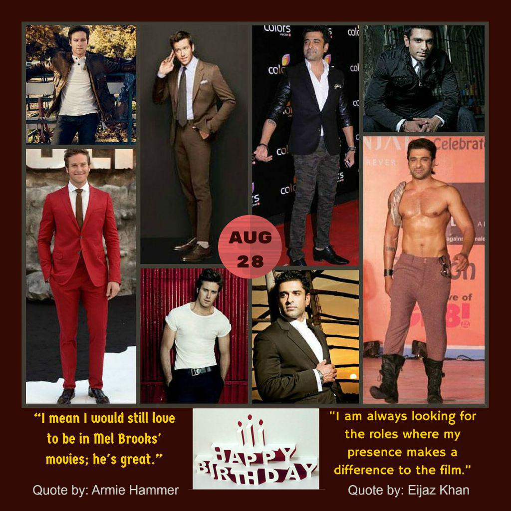 Happy Birthday Eijaz Khan & Armie Hammer Aug 28 Event  