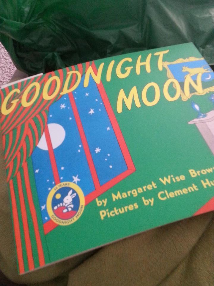 Book for Kate from @auntiesbooks - after a stop @DesignSpike to @AllyShoshana! #goodnightmoon #babyabouttown #Spokane