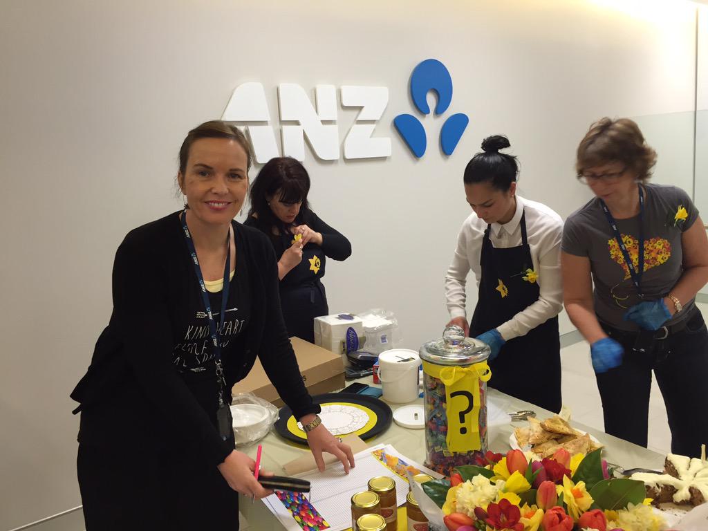 Daffodil Day bake sale has started! Amazing work from the HR teams <a href="/ANZ_NZ/">ANZ NZ</a> <a href="/NZCancerSo/">Cancer Society of NZ</a> <a href="/FelicityJEvans/">Felicity Evans</a> #mydaffodil
