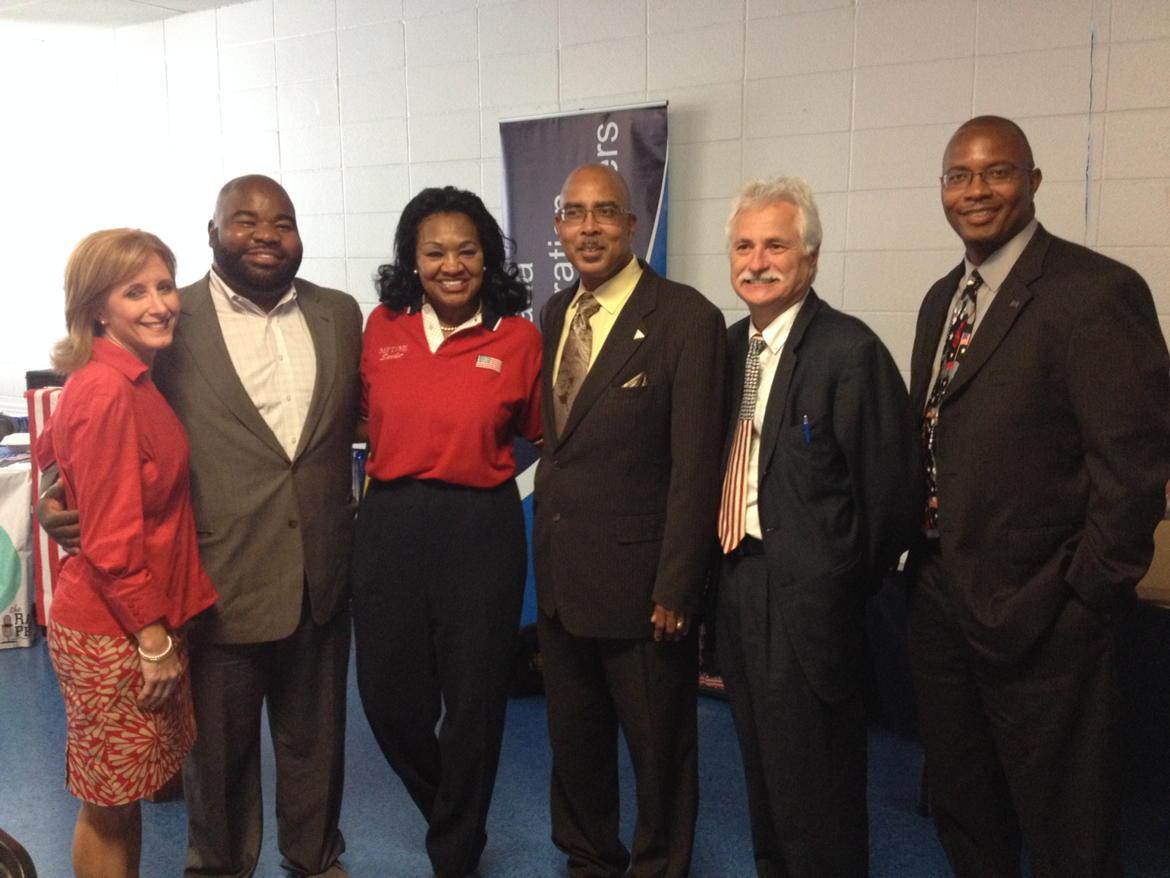 LaFedTeachers's tweet image. We're with future First Lady Donna Edwards at the Monroe Federation of Teachers @JohnBelforLA