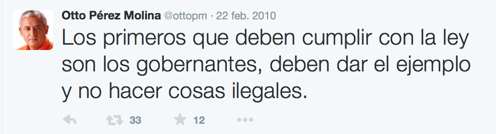 Guatevision_tv's tweet photo. #27A Las palabras que Otto Pérez Molina tendrá que tragarse http://t.co/mtCkjgk7Fu http://t.co/HP21G9bd3b