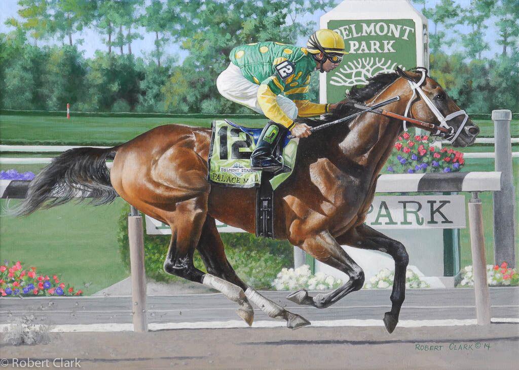 ABrushWithGreat's tweet image. Happy Retirement #PalaceMalice! He's off to stud, but you can relive his racing career in "A Brush With Greatness!"