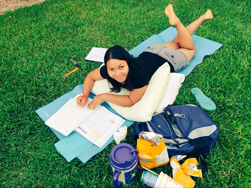 sleed's tweet image. Studying hard