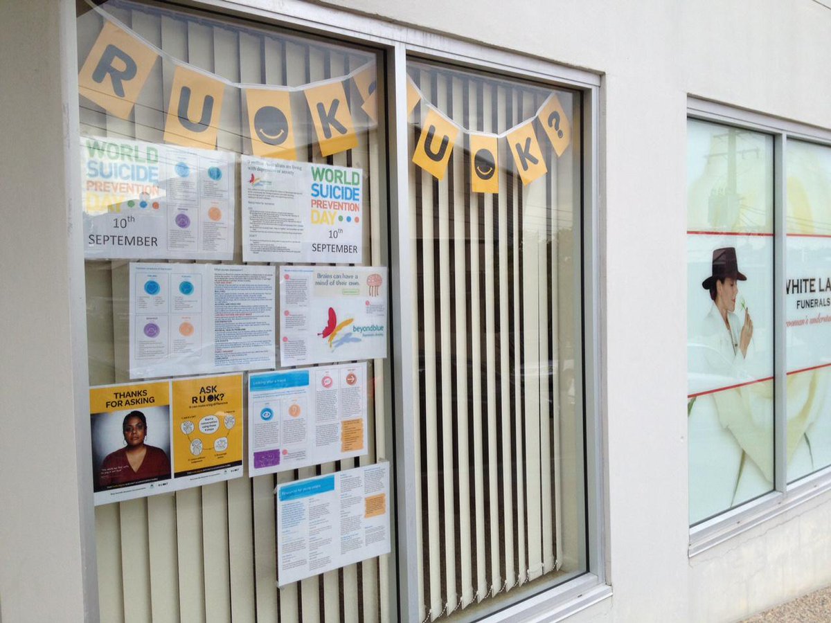 White Lady Funerals Morningside in QLD is using its location to remind the community to ask RUOK?