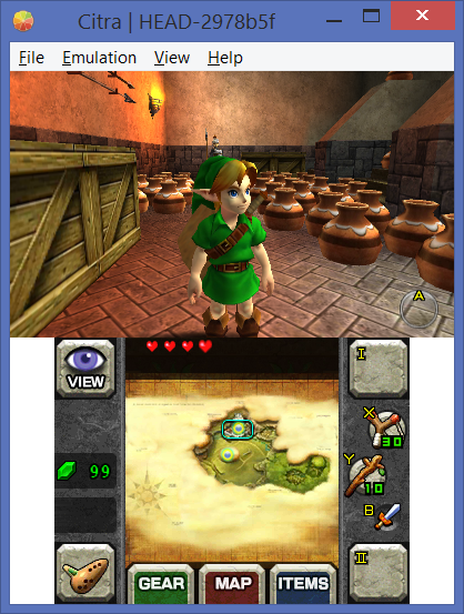 legend of zelda ocarina of time 3ds rom citra