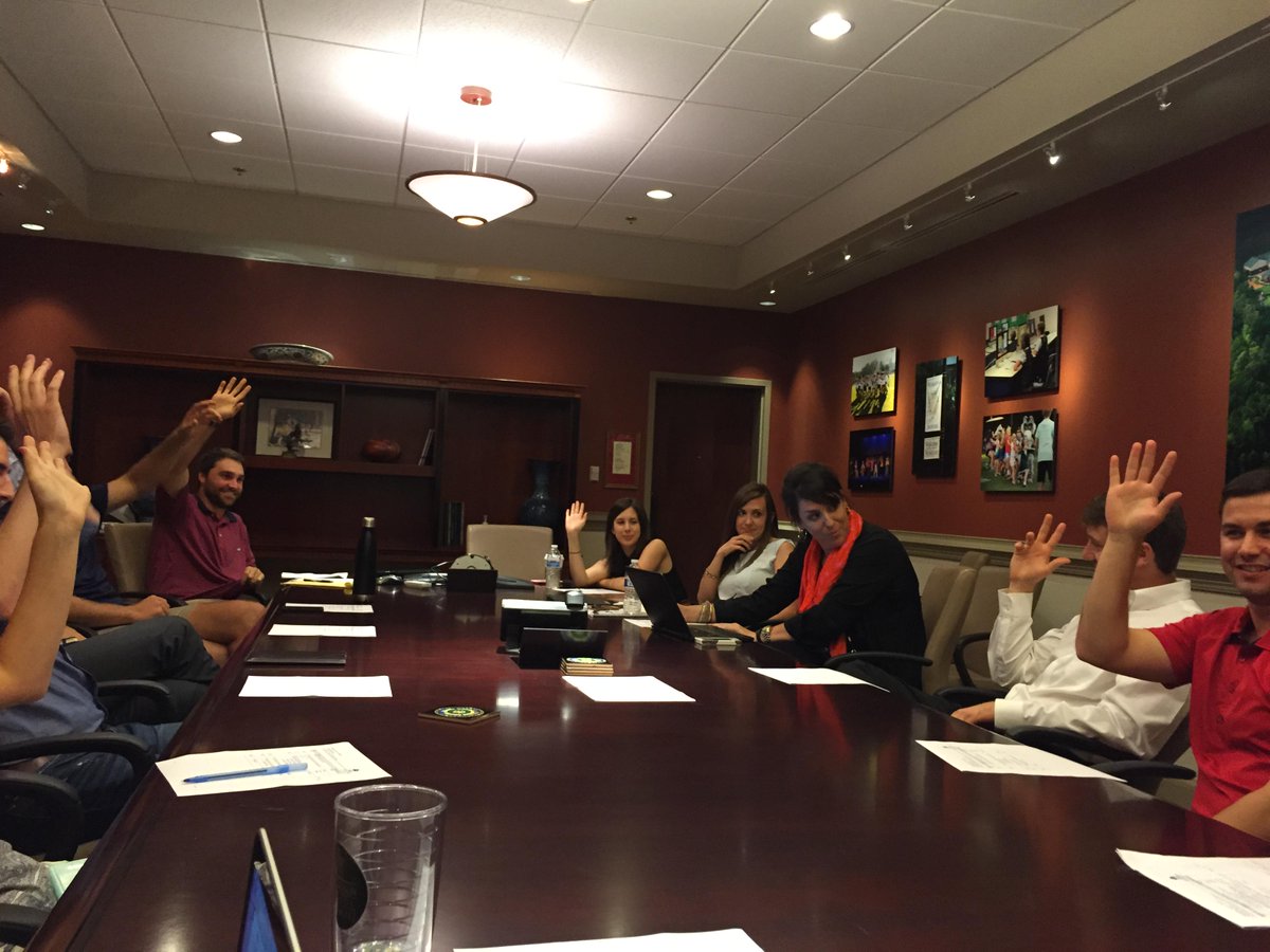 The Alumni Board is hard at work: voting on new initiatives and making exciting plans for the year ahead. Stay tuned!