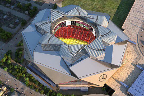 Will the <a href="/AtlantaFalcons/">Atlanta Falcons</a> Mercedes-Benz Stadium become the city's Pantheon? archdg.st/1El0lVk