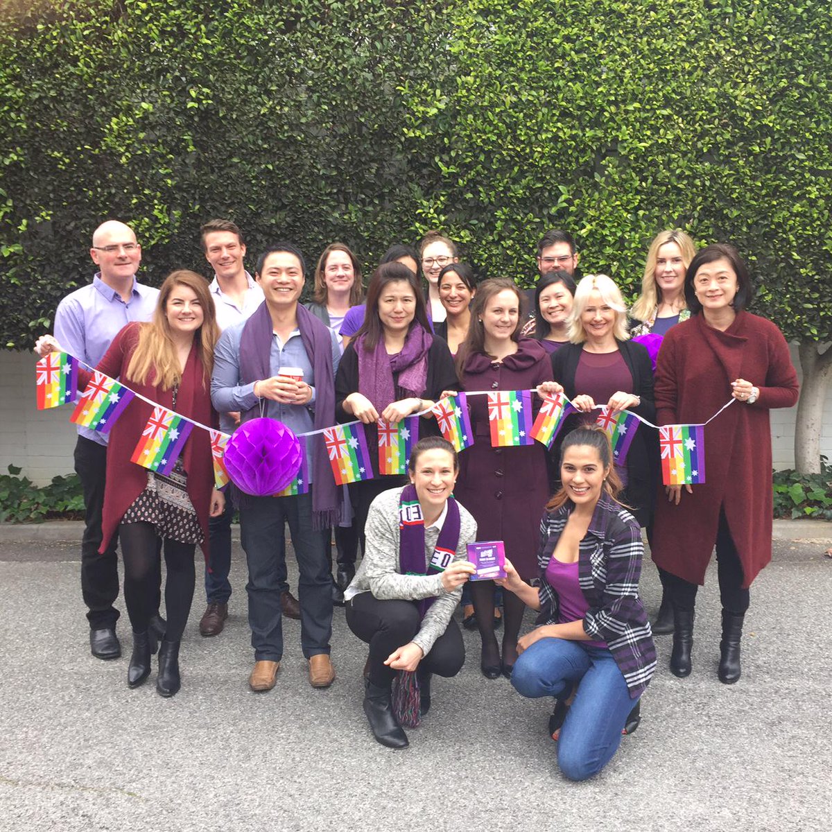 julia_fanali's tweet image. @gtlaw Perth office celebrating #WearItPurple Day! @WearitPurple