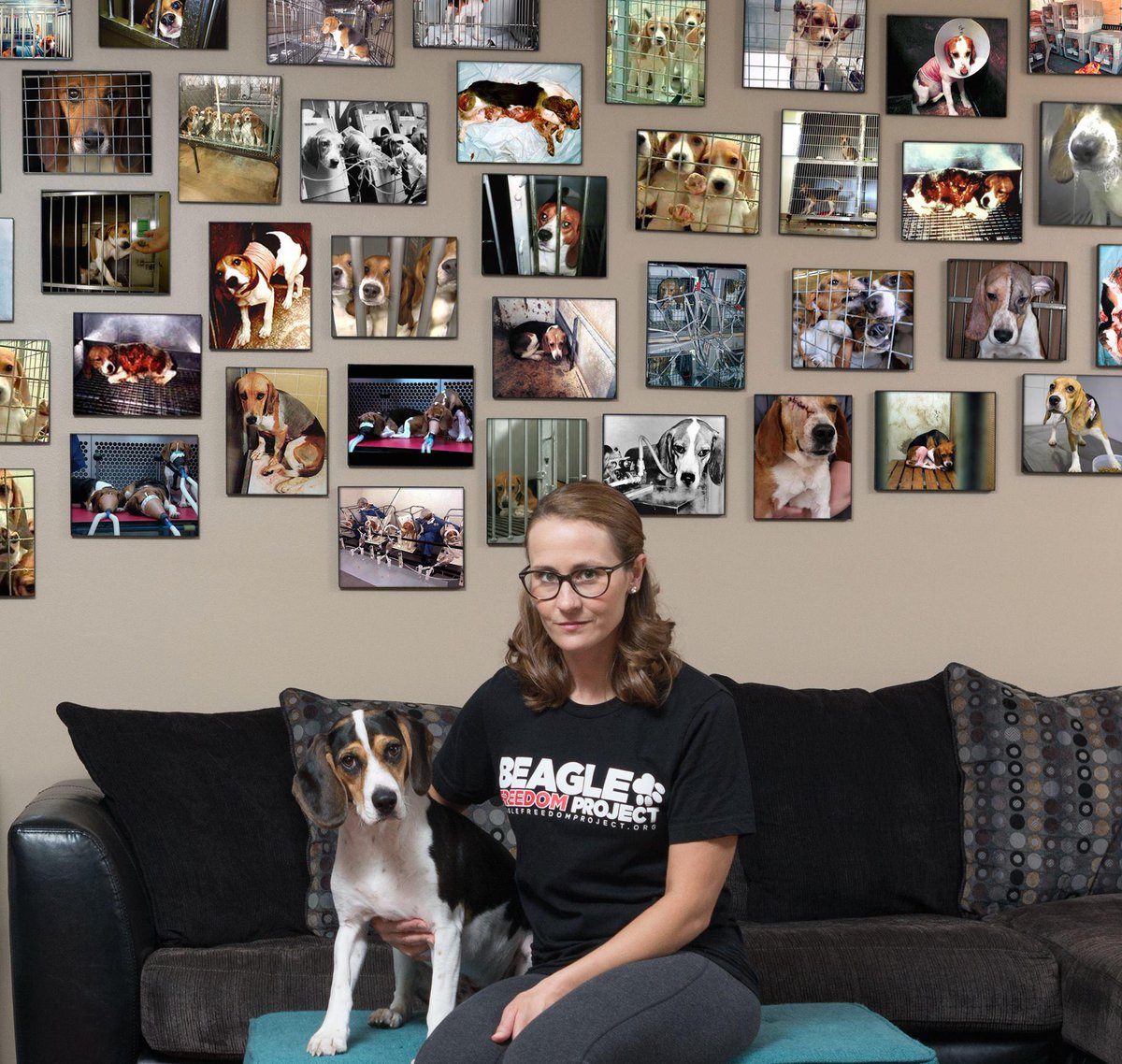 beaglefreedom's tweet photo. Betsy, one of our volunteer photographers, took this #selfie for her photo class project! It's a powerful collage. http://t.co/72EN9UACaX