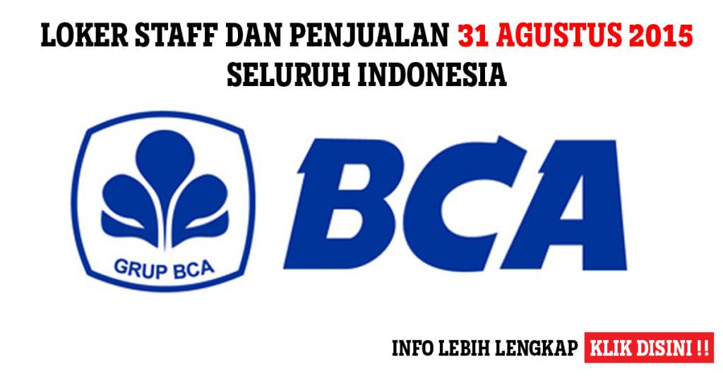 Akhirnyaaaa... BANK BCA Membuka Lowongan Kerja Untuk Posisi Staff Pemasaran dan Penjualan
… ift.tt/1MYGLRG