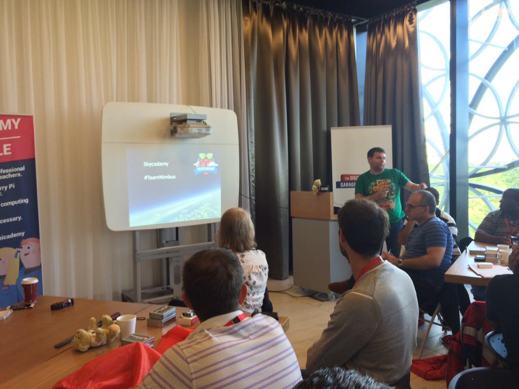 MissPhilbin's tweet image. #teamnimbus represented at #picademy! @jrobinson_uk #skycademy