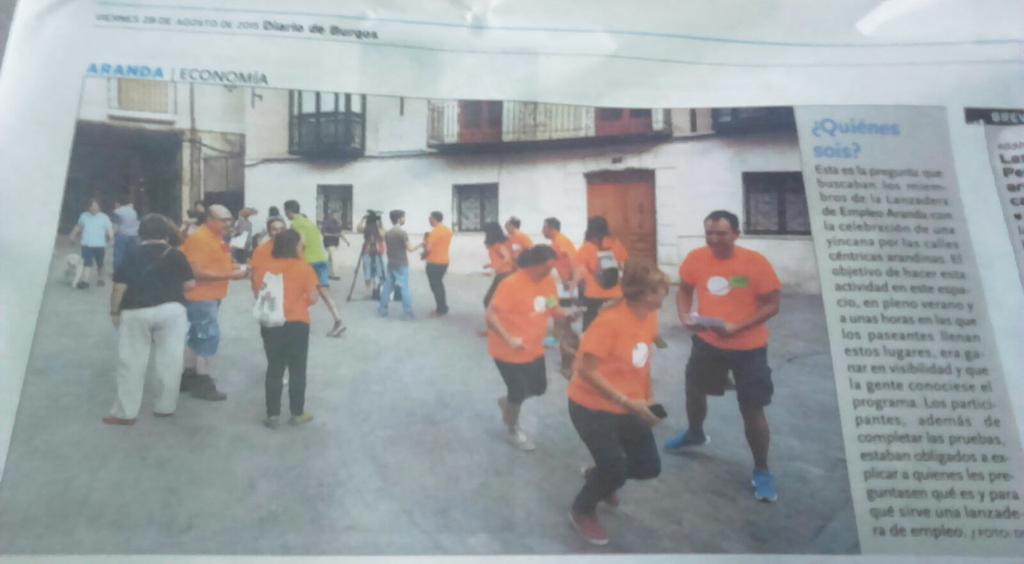 Lanzaranda's tweet photo. De nuevo @diariodeburgos abre su edición matinal con un espacio para #Lanzaranda. Gracias y gracias! @Lanzaderas_EES http://t.co/CYbF76C4tr