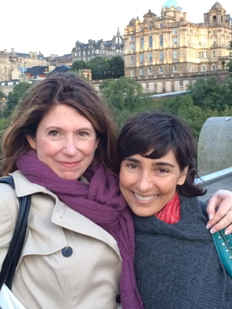 suladoyle's tweet photo. Two beauties about to do an event at #edlitfest, Paula McLain and Priya Parmar  #CirclingtheSun #VanessaandHerSister http://t.co/8fAcYgrsXz