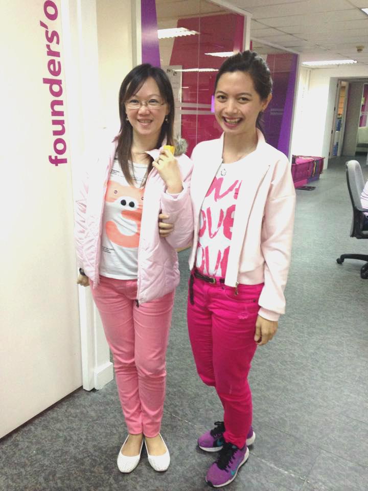 AnxaTeam's tweet image. Did you say PINK Friday?! ;)) Have a nice weekend, everyone! - Anxa Team #corevalue6 #PromotePostiveTeamSpirit